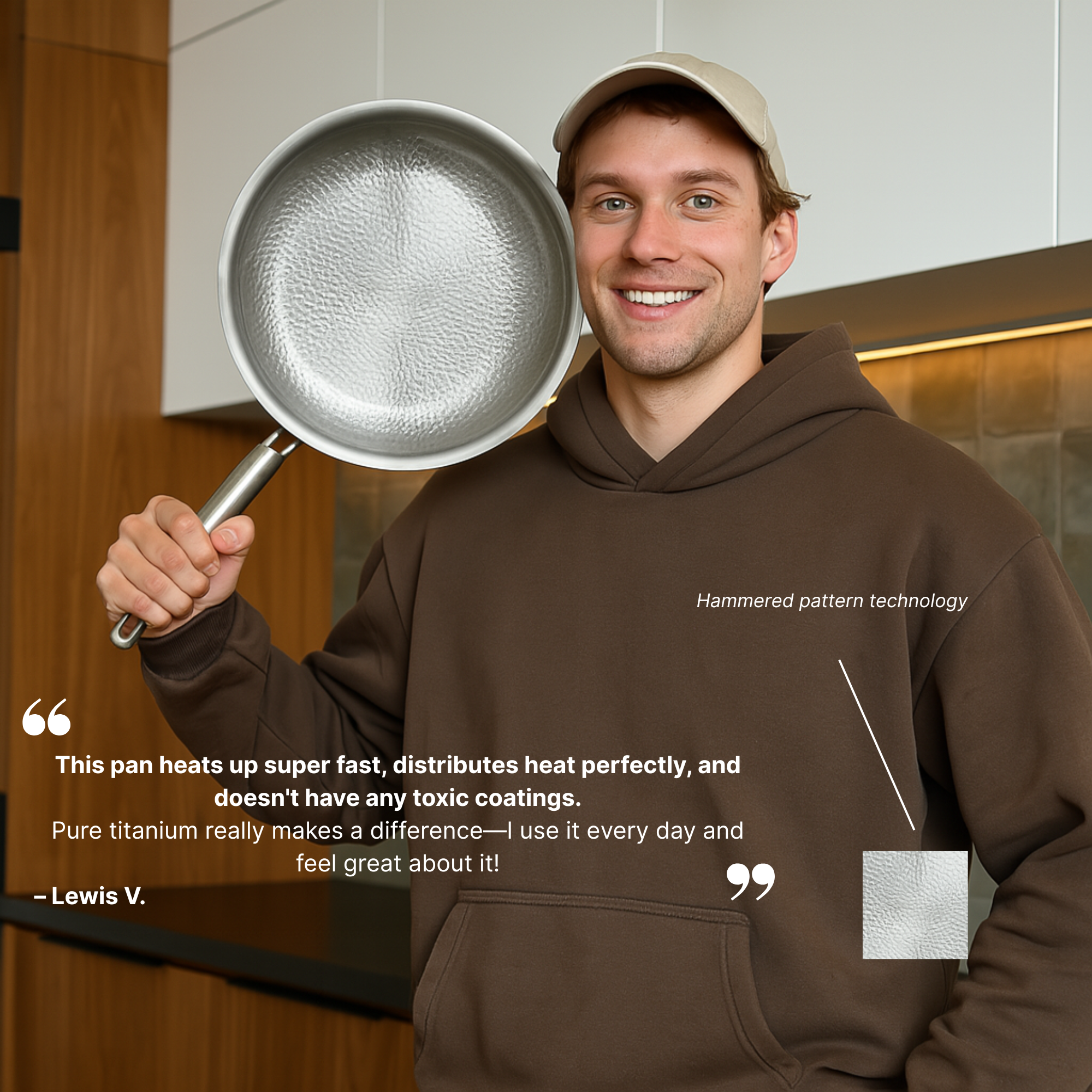 Titanium Hammered Cookware Set Pro