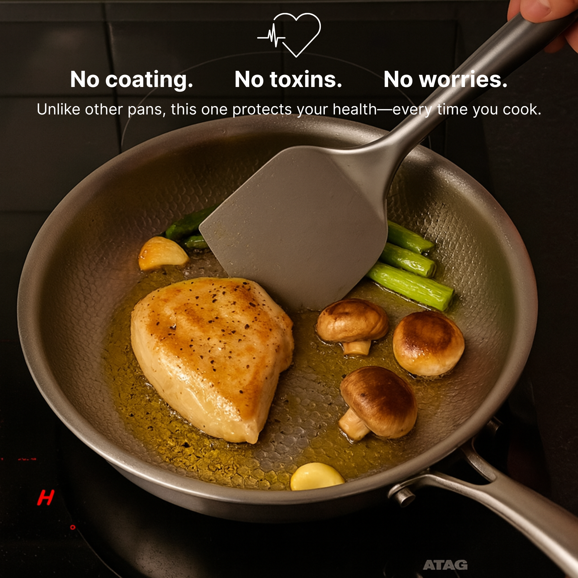 Titanium Hammered Cookware Set Pro