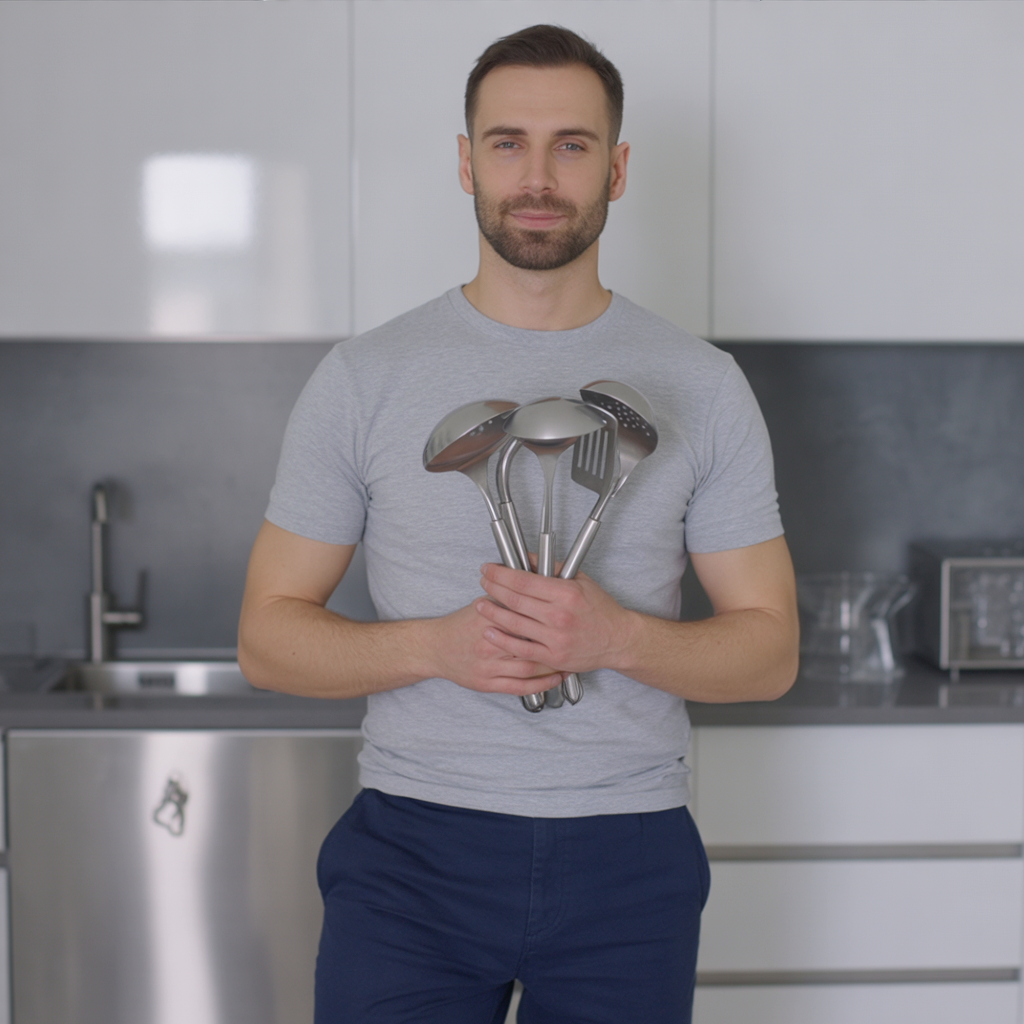 Titanium Kitchen Utensils (4-Piece Set)