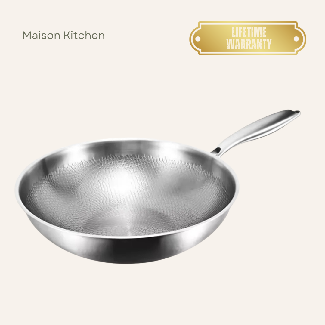 Titanium Flat-Bottom Wok Pan