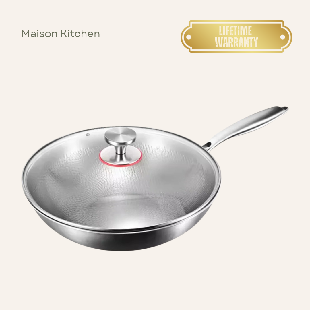 Titanium Flat-Bottom Wok Pan
